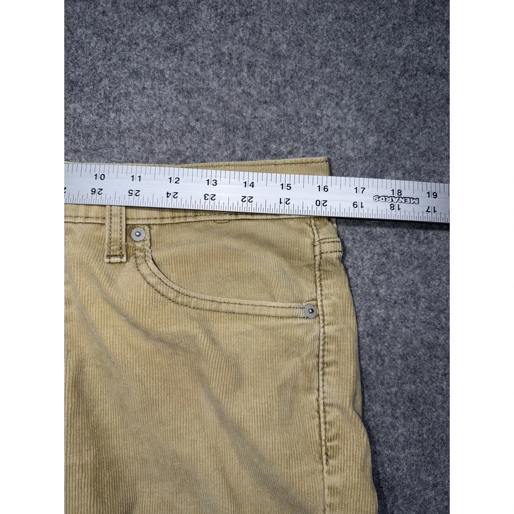 Levis 511 Corduroy Slim Fit Mens 32x32 Pants Khaki Tan 5 Pocket Casual Preppy